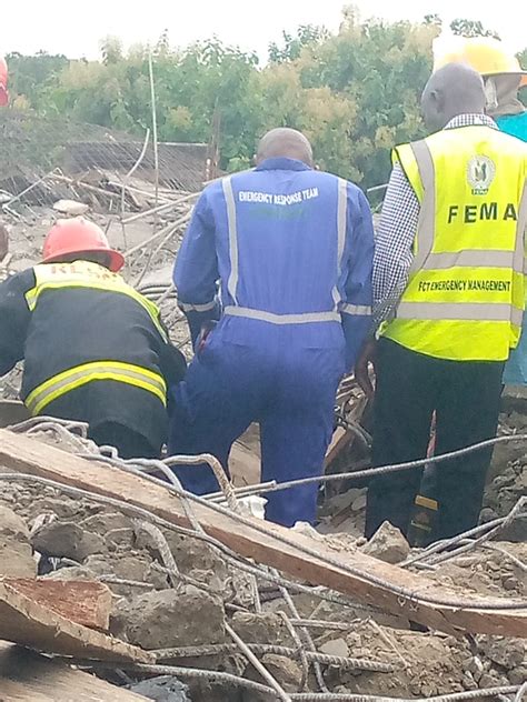 Photos Nine Rescued As Building Under Construction Collapses In Abuja