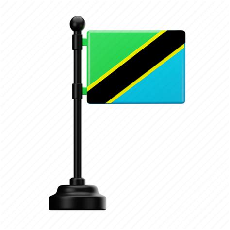 Tanzania, flag, country, national, emblem icon - Download on Iconfinder