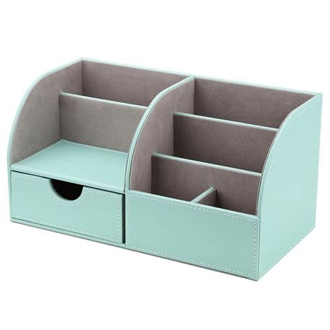 Kentop Grand Porte Stylo En Cuir Bo Te De Rangement De Papeterie De