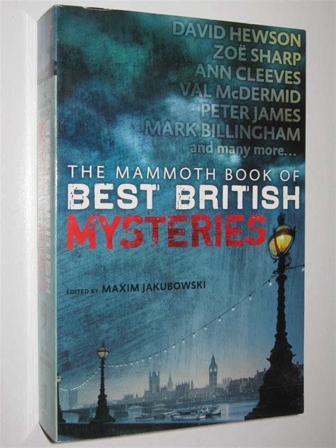 The Mammoth Book Of Best British Mysteries Volume 9 By Maxim