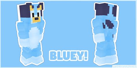 Bluey Alex Model Minecraft Skin