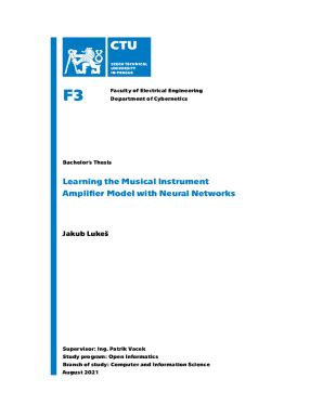 Fillable Online Dspace Cvut Learning The Musical Instrument Amplifier