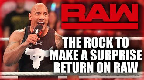 The Rock To Make A Surprise Return On Raw WWE RAW 30 July 2018 YouTube