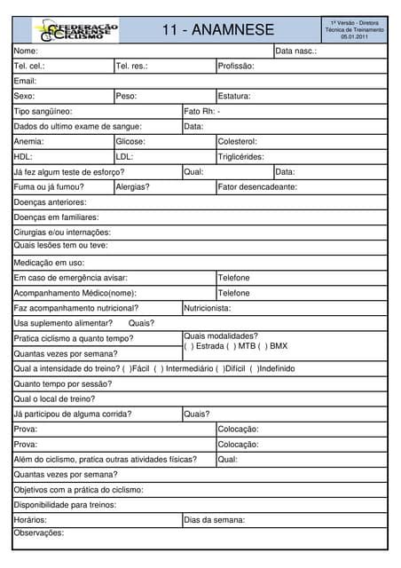 Roteiro De Entrevista Anamnese Para Avaliacao Psicologica L