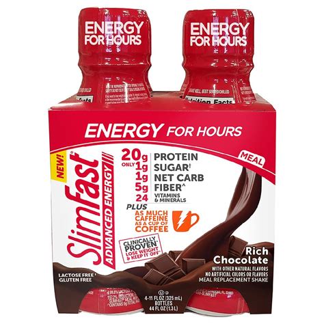 Slimfast Advanced Energy Meal Replacement Shake Walgreens