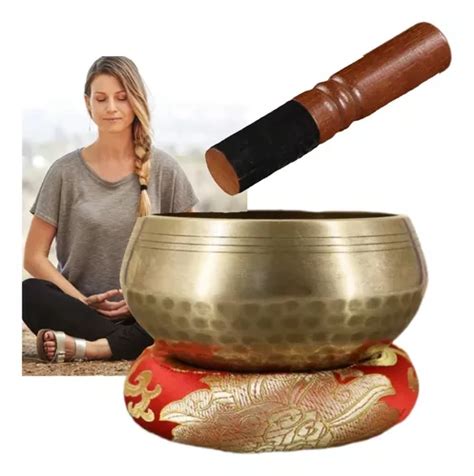 Sino Tigela Budista Tibetano 3 Peças Kit Completo Meditação Frete grátis