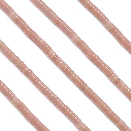 X Mm Pink Opal Heishi Disc Beads String