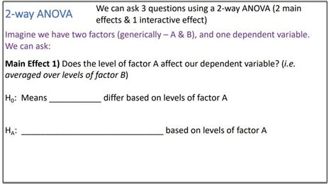 Variables in a 2-way ANOVA2-way ANOVA We can ask 3 | Chegg.com