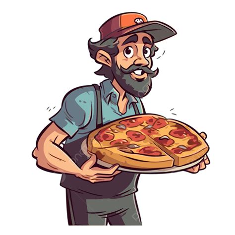 Cartoon Pizza Man Images