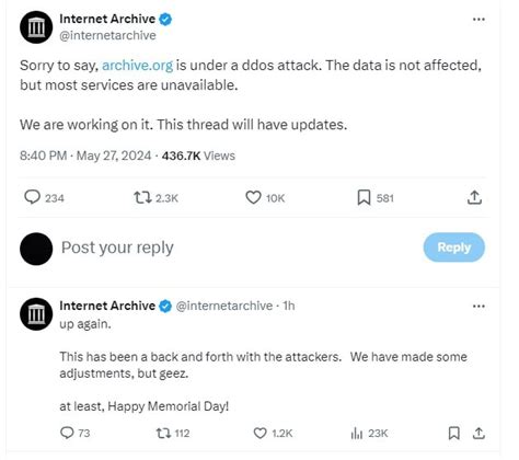 Internet Archive Is Under Ddos Attack Insider Paper