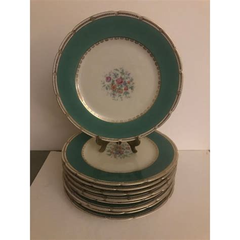 Vintage Kpm Porcelain Service Plates - Set of 8 | Chairish