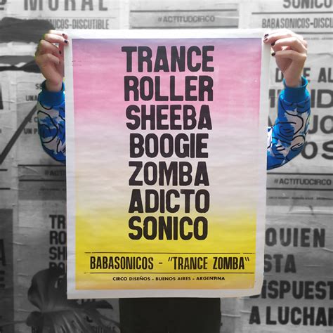 Afiche Letterpress Trance Comprar En Circo