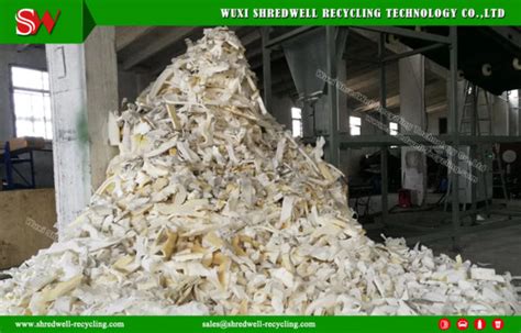 Foam Bale Shredding Plant Baled Foam Shredding Machine For Australian