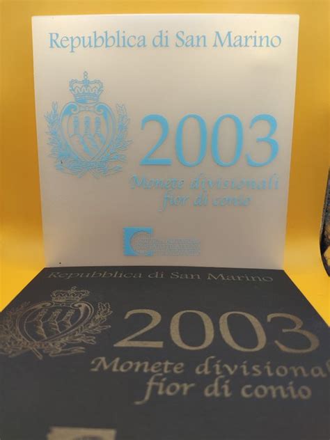 San Marino Year Set 2003 Incl 5 Euro In Argento Catawiki