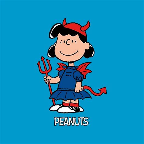 Peanuts Halloween Devil Lucy Van Pelt Women's Hooded Sweatshirt | Fruugo US