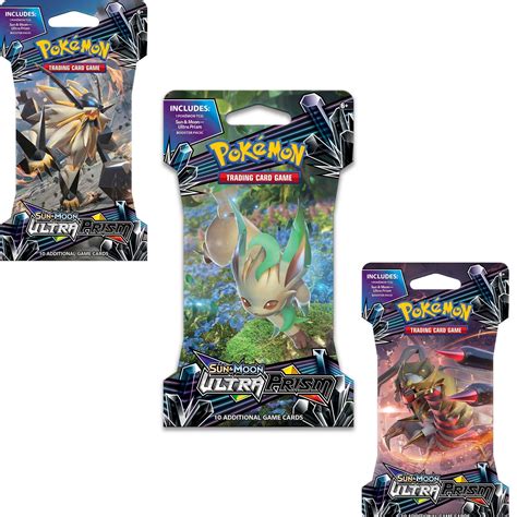 Pokemon Tcg 2020 Ultra Prism 3 Pack Booster Set 3 Sun And Moon 5 Ultra