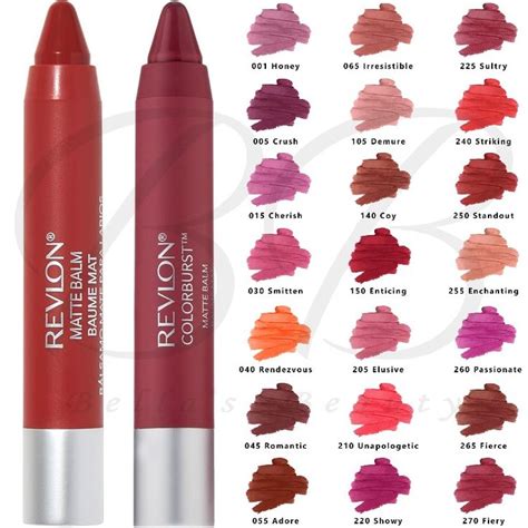 Crayon Lipstick Lip Stain Revlon Colorburst Matte Balm Stain Colors