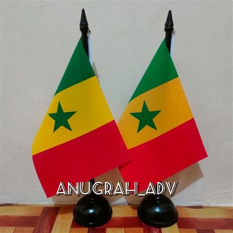 Jual Tiang Kayu Bendera Meja SENEGAL Shopee Indonesia