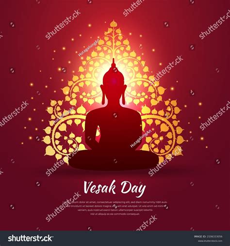 Happy Vesak Day Design Vesak Day Stock Vector Royalty Free 2106333056