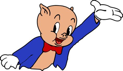 Porky Pig Illustration Pig Transparent Background Png Clipart Hiclipart