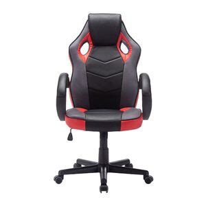 Cadeira Gamer Em Couro Pu Pelegrin Pel 3016 Preta E Vermelha Leroy Merlin