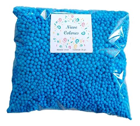 Bolitas Perlas Unicel Nieve Confeti Varios Colores Pz 30gr MercadoLibre