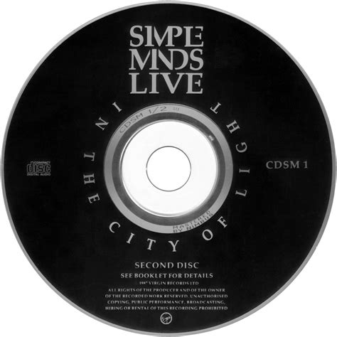 Car Tula Cd De Simple Minds Live In The City Of Light Portada