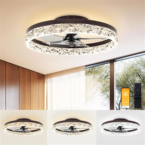 Volisun Low Profile Ceiling Fans With Lights And Remote