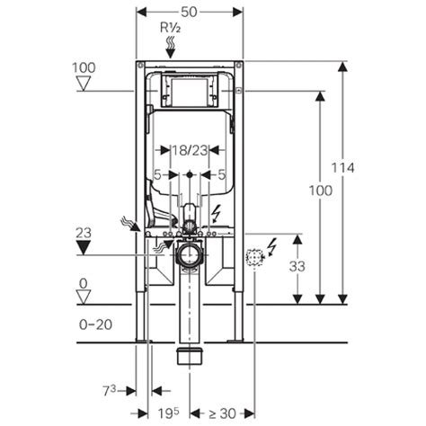 B Ti Support Duofix Plus Up Extra Plat Applique Sigma Geberit