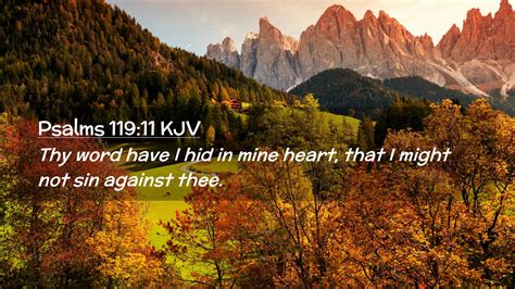 Psalms 119 11 KJV Desktop Wallpaper Thy Word Have I Hid In Mine Heart