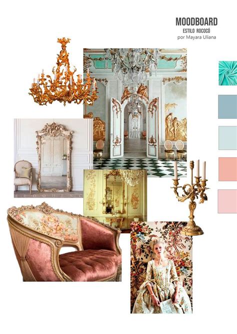 Moodboard Estilo Rococ Rococ Design Barroco Estilo Rococ