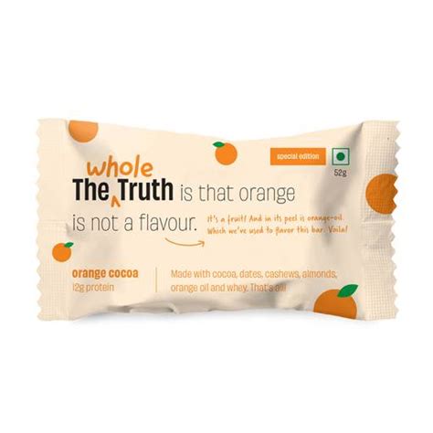 Buy The Whole Truth Protein Bars Orange Cocoa G Each For Healthy