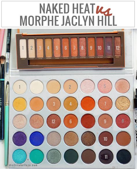 Naked Heat Vs Morphe Jaclyn Hill Distrito Belleza Morphe Jaclyn