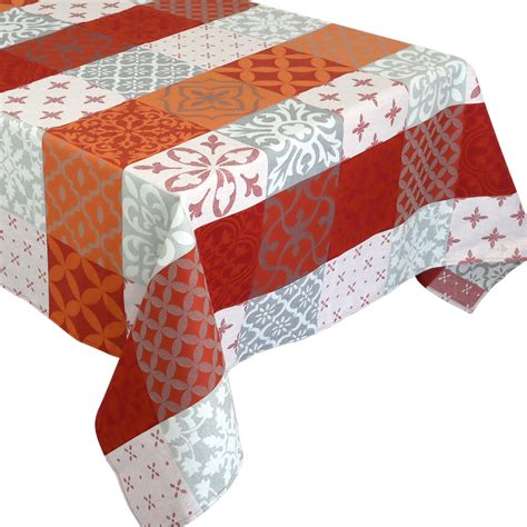 Nappe Ovale Carces Rouge X Linnea Linge De Maison Et