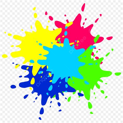 colorful paint splash vector art png colorful paint splashes
