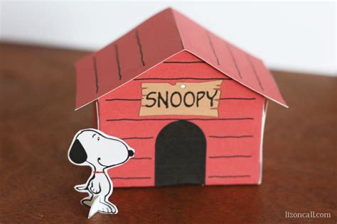 Printable Snoopy Dog House Kid Craft Liz On Call