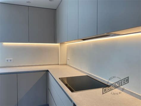 Cocina Microcemento Blanco Estilo Luz Y Distribuci N Cementec