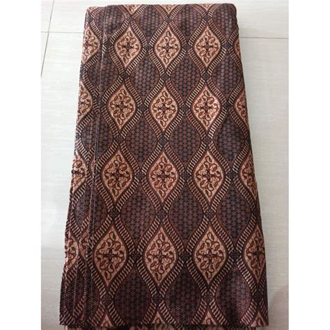 Jual Hmt Kain Batik Coklat Lawasan Bahan Seragam Batik Seno Kamen Batik