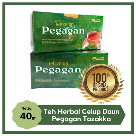 Jual Tazakka Teh Celup Daun Pegagan Herbal Tea Bag Kantong Minuman