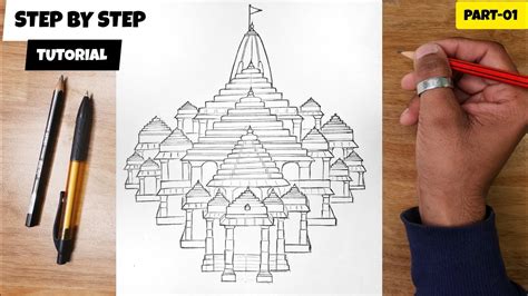 Ayodhya Ram Mandir Drawing Easy Step By Step How To Draw Ram Mandir