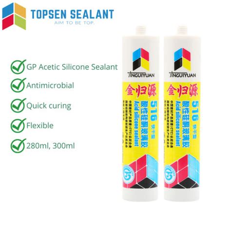 Super Acetic Gp Fast Cure Silicone Sealant Adhesive Glue China