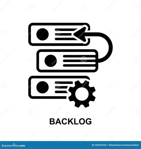 Backlog Icon Simple Creative Element Filled Monochrome Backlog Icon