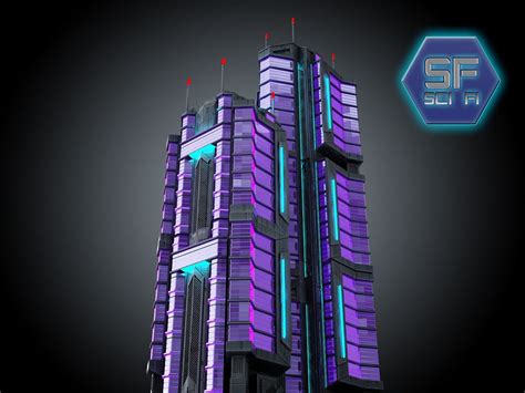 Max Sci Fi Futuristic Building Futuristic Building Sci Fi Concept