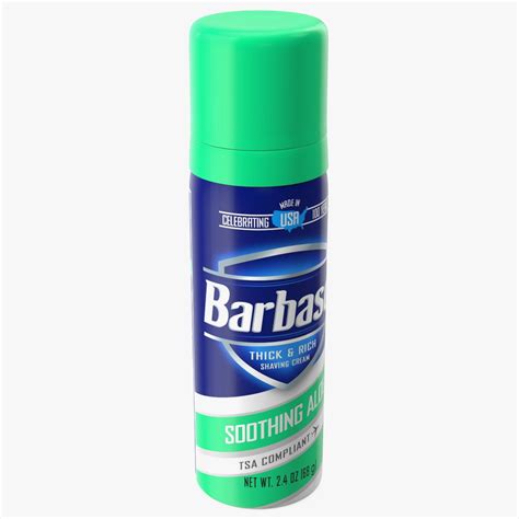 Barbasol Shave Cream Travel Can Aloe 3d Model 29 Ma Lxo Obj 3ds