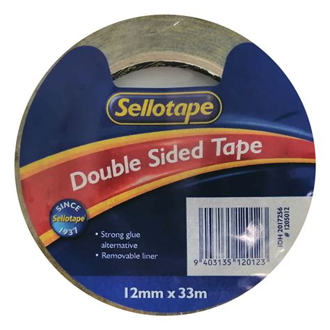 Sellotape 1205 Double Sided Tape 12mm X 33m Qizzle