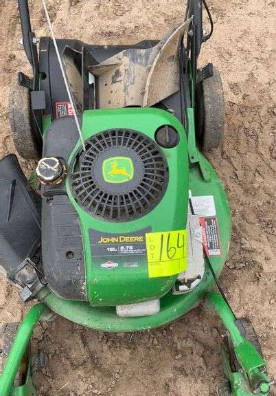 John Deere 190cc Self Propelled Push Mower 20 Deck Maring Auction