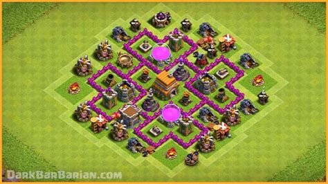 The Ultimate Th6 Hybridtrophy Defense Base 2021 Town Hall 6 Hybrid