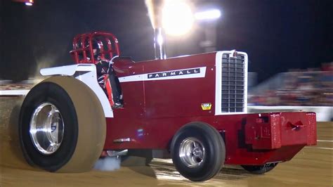 Pro Pulling League Pro Stock Tractors Pulling On Saturday Night Of The