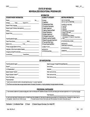 Msde Iep Form Fill Online Printable Fillable Off