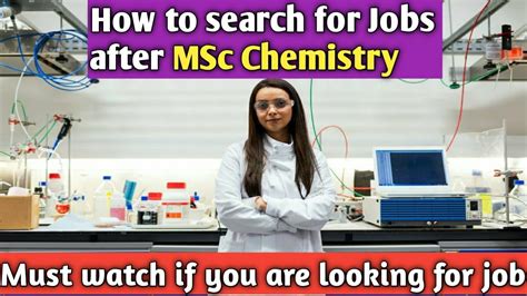 How To Search For Jobs After Msc Chemistry Job Search Tips After Msc